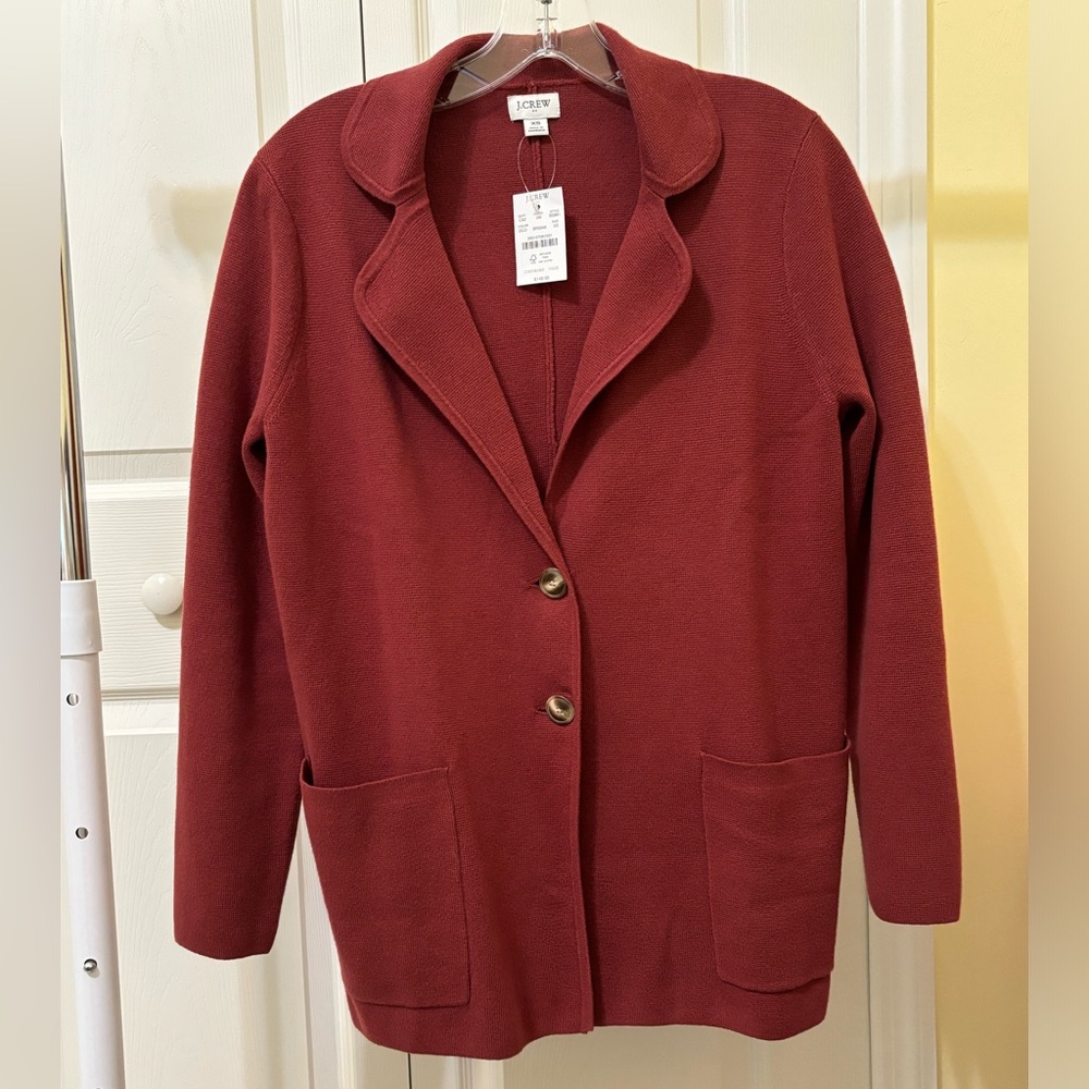 NWT J Crew Factory sweater blazer XS